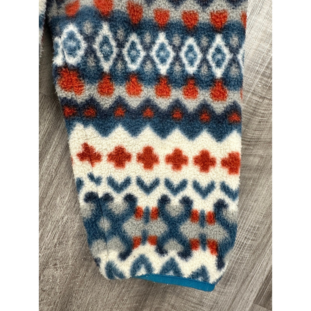 Patagonia Synchilla Snap-T Pullover in Delta Aztec Blue — Size Medium // Preowned