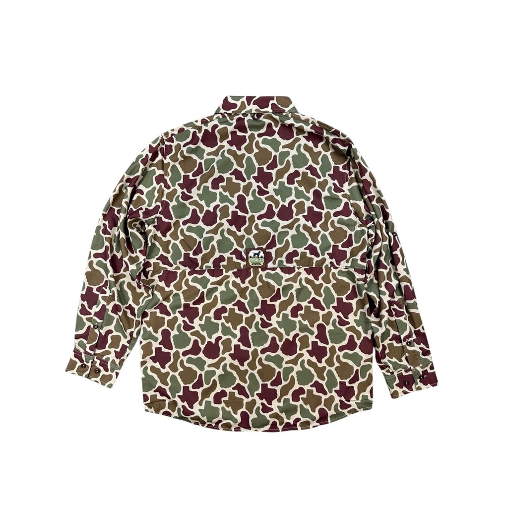 Texas A&M Aggies Amigo Provisions Camo Vented Long Sleeve Button Down - 2XL