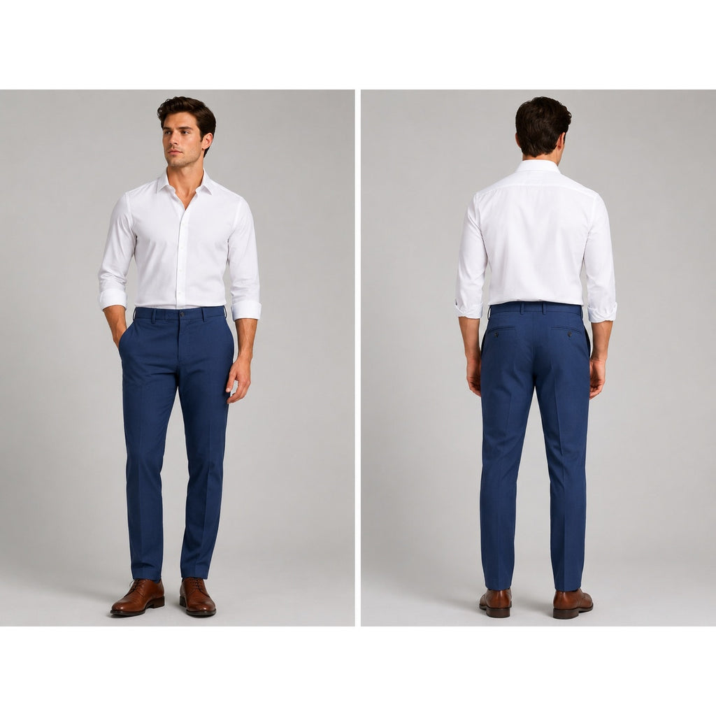 Bonobos Weekday Warrior Monday Slim Chino Dress Pants in Navy — Size 46x32
