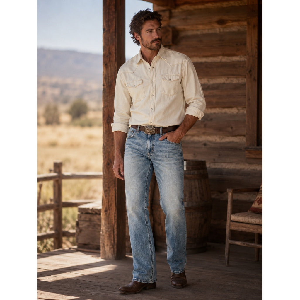 Wrangler Retro Relaxed Boot Cut Jean in Light Wash — 32x30