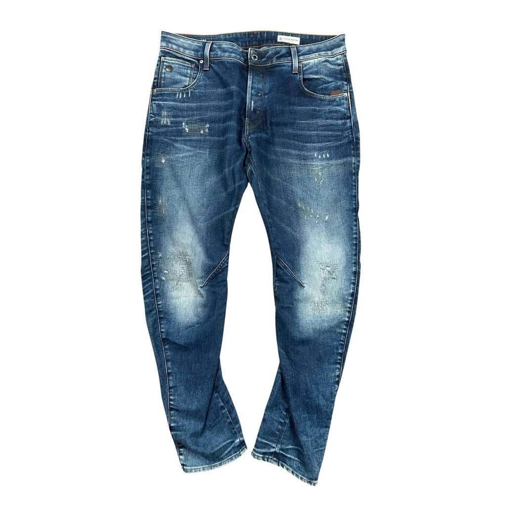 G-Star Raw Arc 3D Slim Restored Denim Jean in Blue — Size 36x32 // Preowned