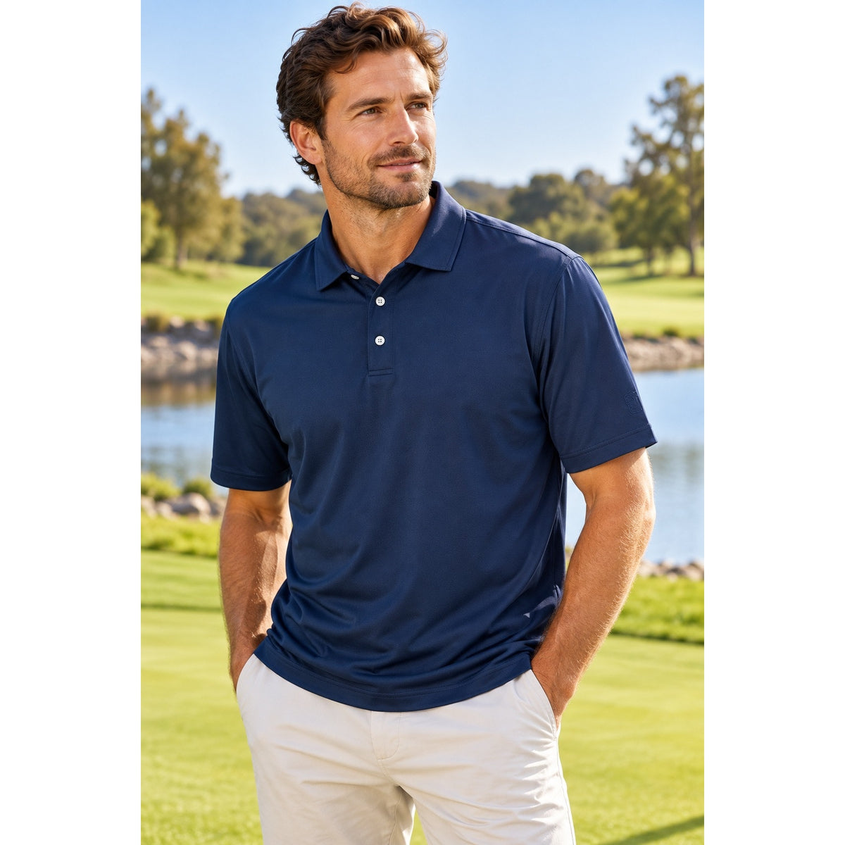 FootJoy ProDry Performance Pique Knit Short Sleeve Polo — Size Large // Preowned