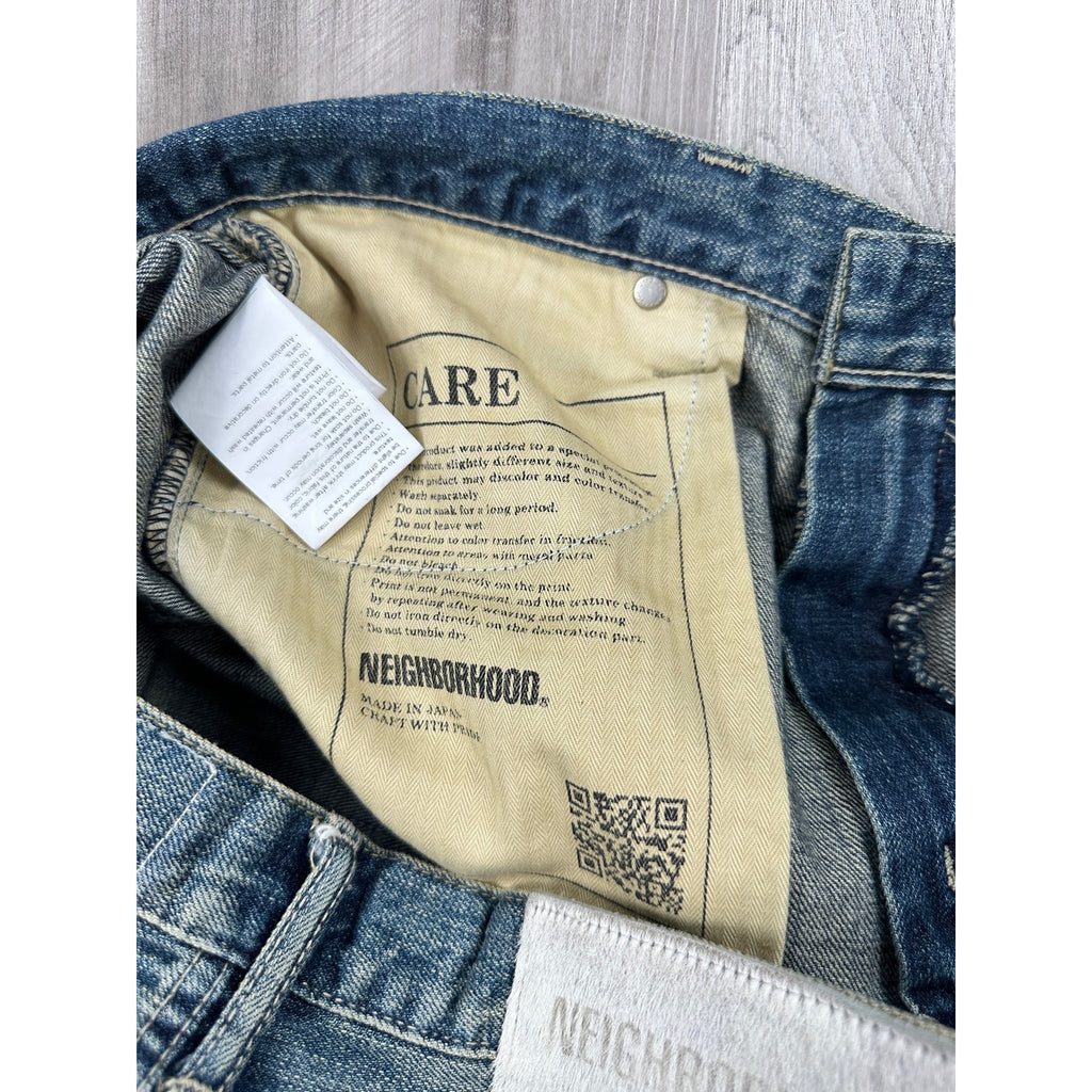 Neighborhood 242 DP-MID Made in Japan Jeans in Blue — Size Large // Preowned