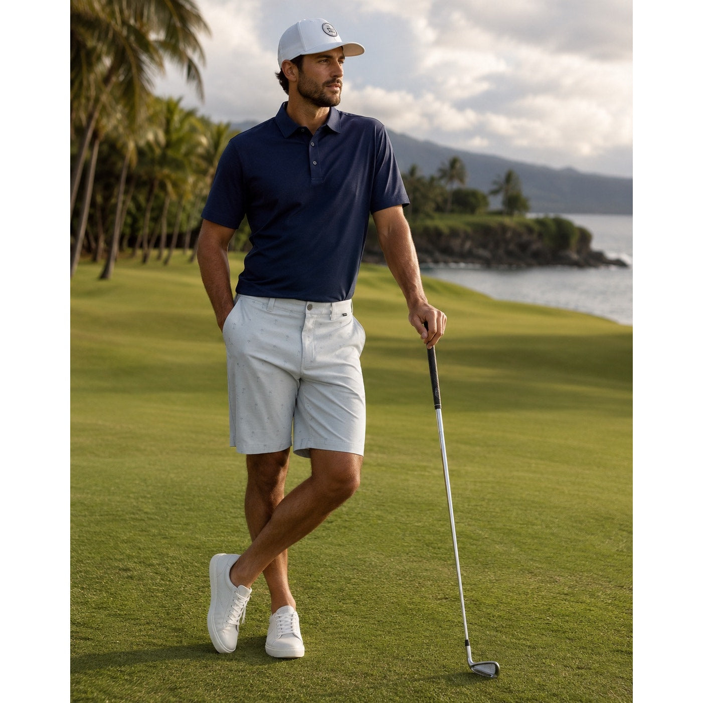 Travis Mathew Resort to This Golf Shorts in Heather Microchip — Size 38