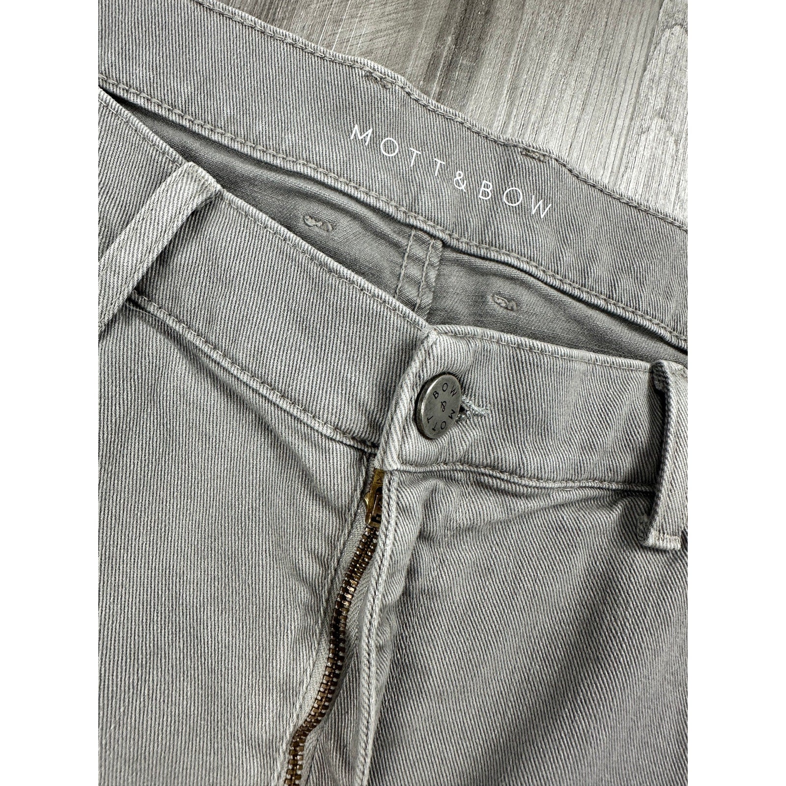 Mott & Bow Straight Mercer Jeans in Gray — Size 40x32 // Preowned