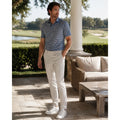 Peter Millar Surge Tailored Fit Crown Crafted Trouser Pants in Stone — Size 33x32 // Preowned