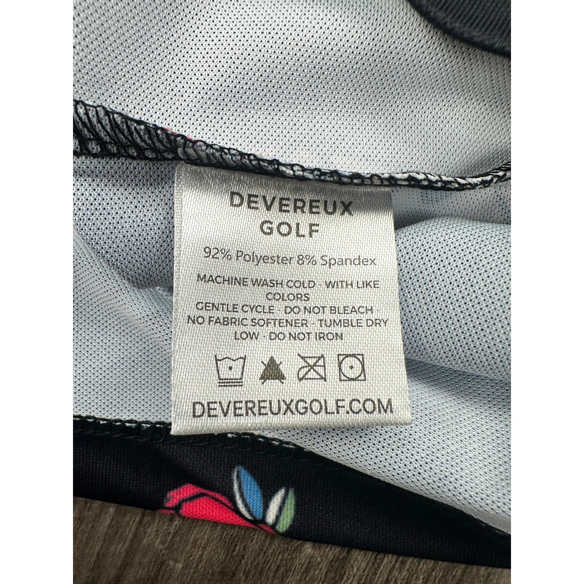 Devereux Golf Freestyle Skull Tiger Roses Performance Polo — Size Medium