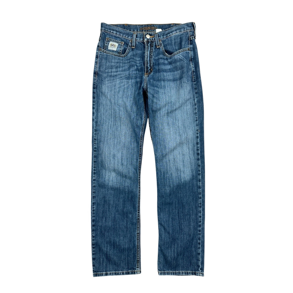 Cinch Silver Label Slim Straight Jeans in Dark Stone Blue — Size 31x32 // Preowned