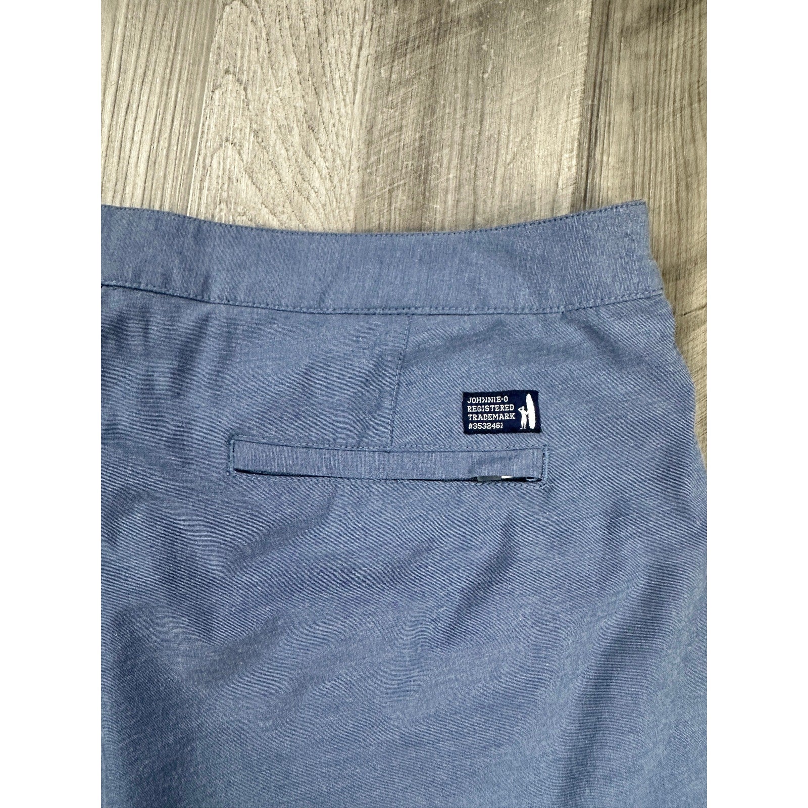 Johnnie-O Dawn 2 Dusk Hybrid Shorts in Shadow Blue — Size 36