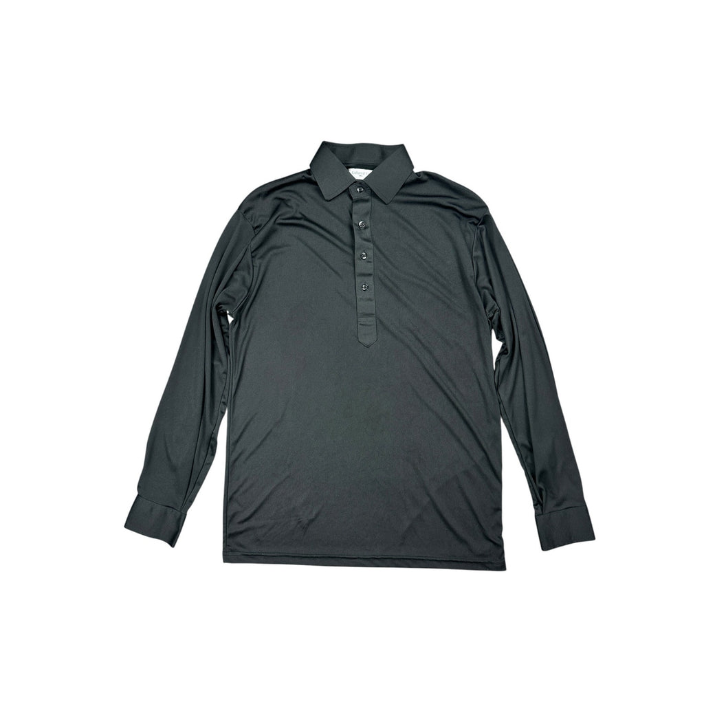Collars & Co. Semi-Spread Dress Collar Long Sleeve Polo — Size Small // Preowned