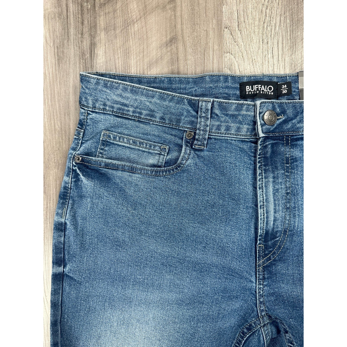 Buffalo David Bitton Driven Relaxed Straight Jeans — Size 34x30