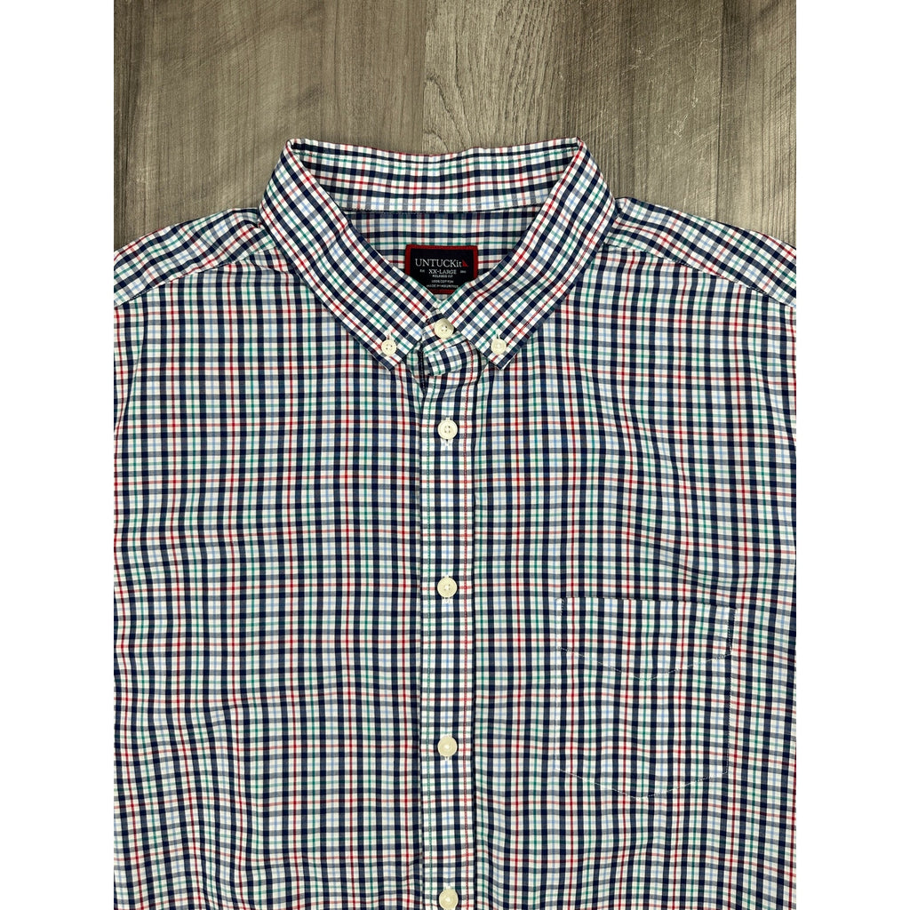 UNTUCKit Loughlin Plaid Relaxed Fit Long Sleeve Shirt — Size 2XL // Preowned
