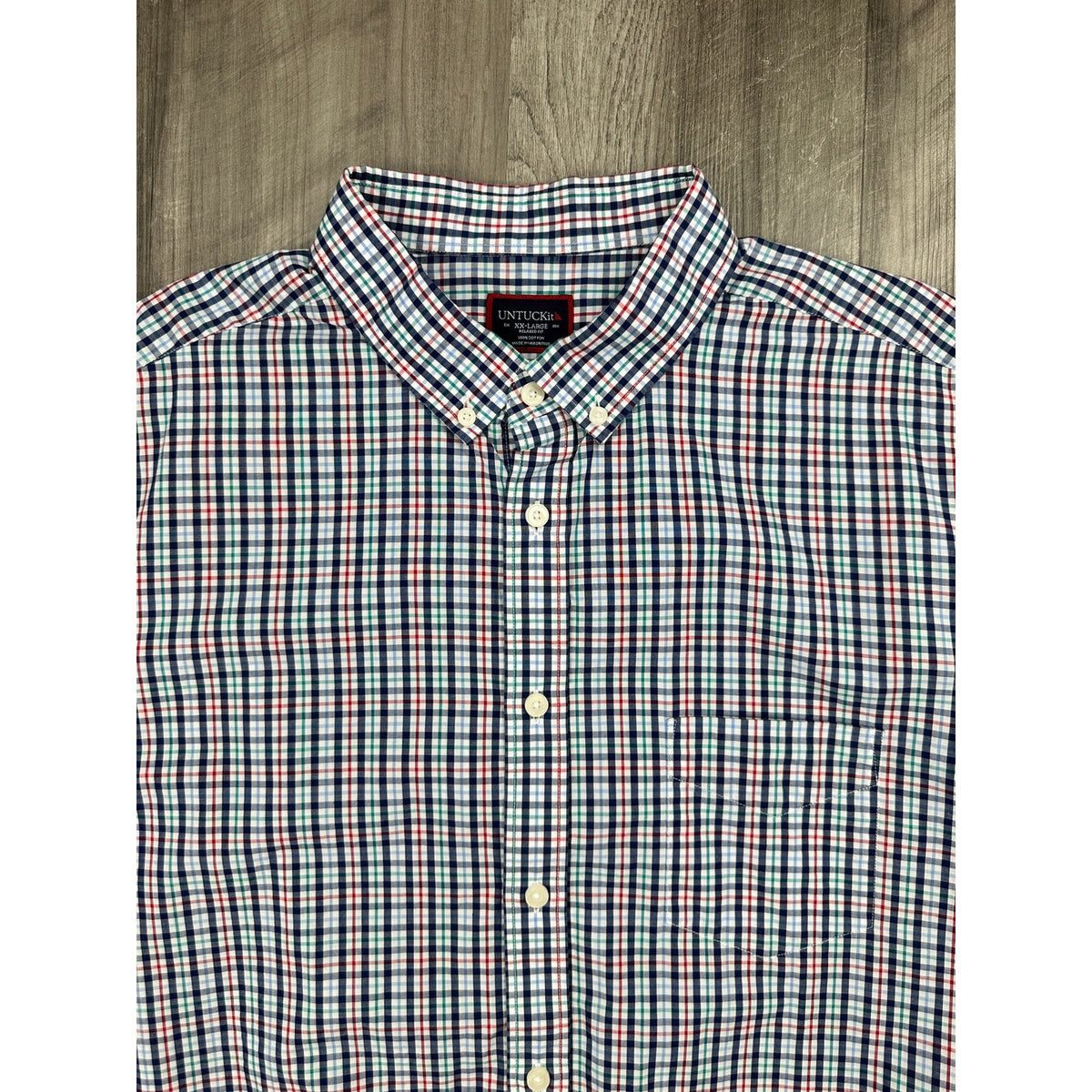UNTUCKit Loughlin Plaid Relaxed Fit Long Sleeve Shirt — Size 2XL // Preowned