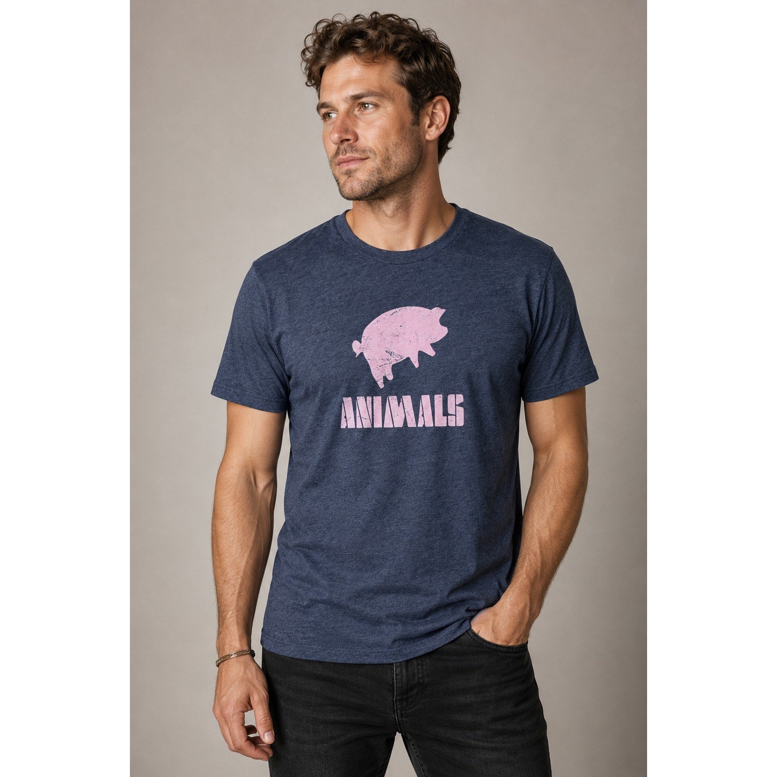 Section 119 x Pink Floyd Animals Crewneck Tee - Large