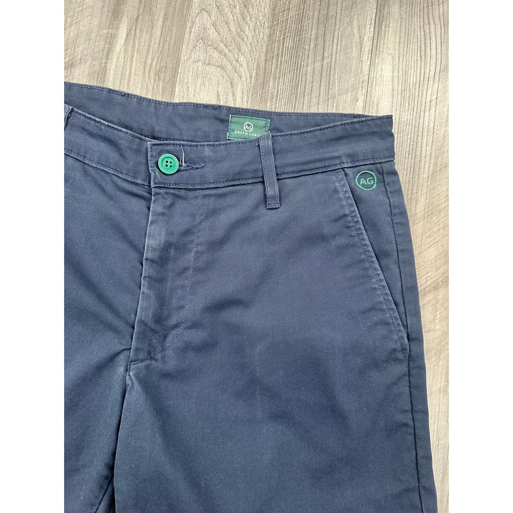 AG Adriano Goldschmied Green Label Canyon Relaxed Golf Shorts in Navy — Size 32R // Preowned