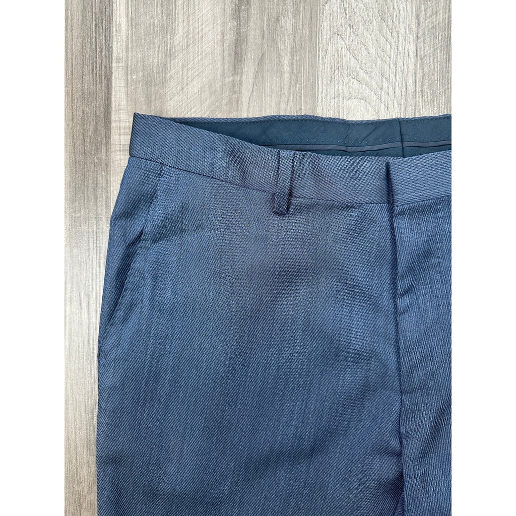 BOSS Hugo Boss Genius5 Slim Fit Wool Dress Pants in Open Blue, Navy — Size 34R