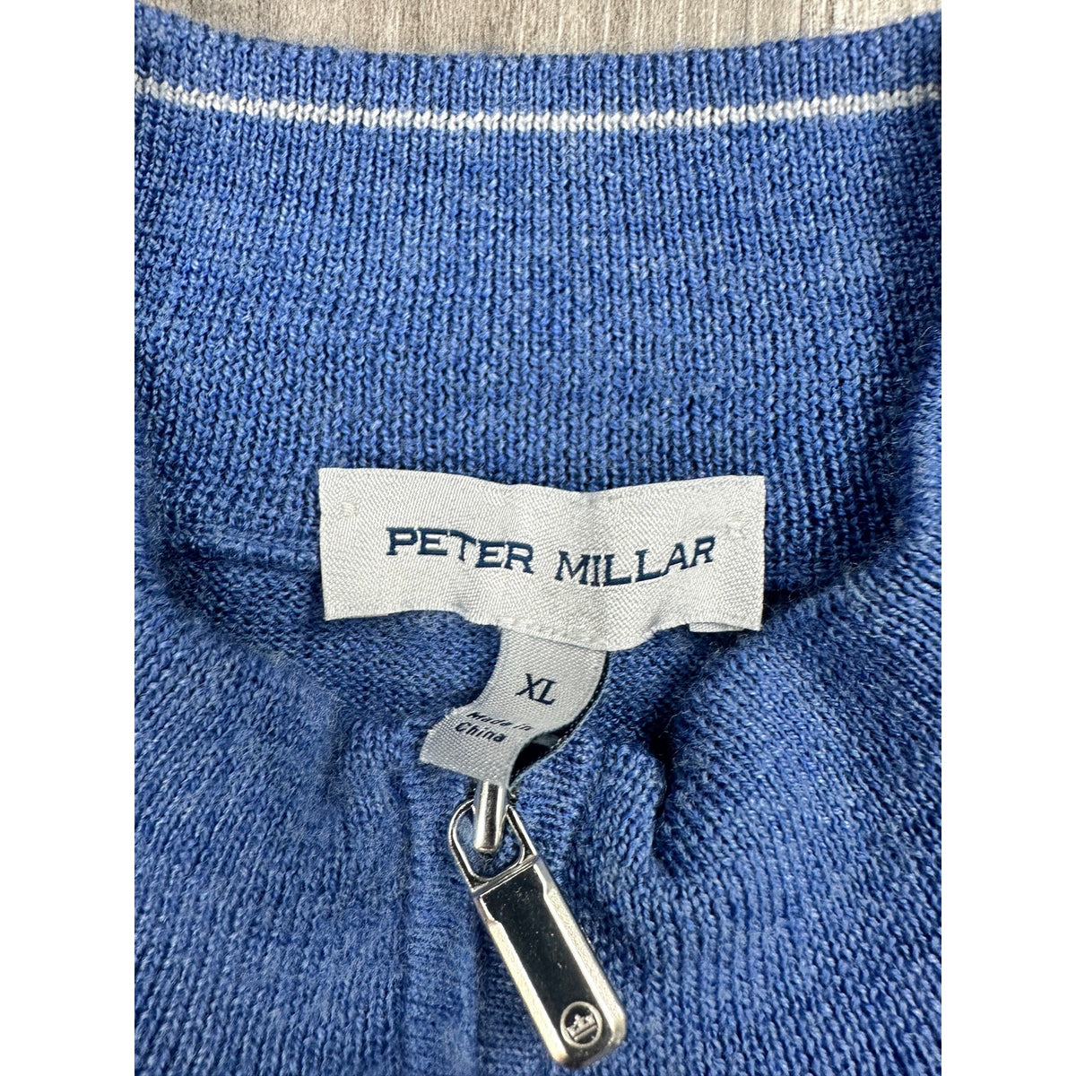 Peter Millar Autumn Crest Quarter Zip Merino Wool Pullover — Size XL // Preowned