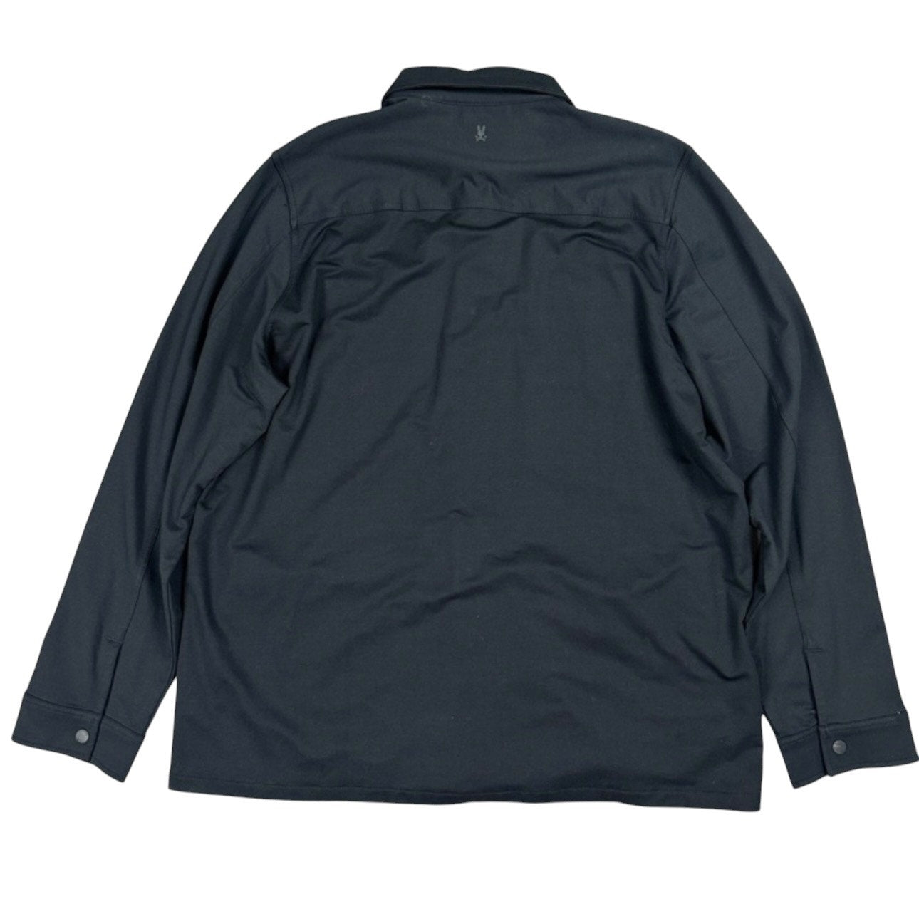 Psycho Bunny Black Harrison Overshirt Full Snap Button Jacket - 3XL
