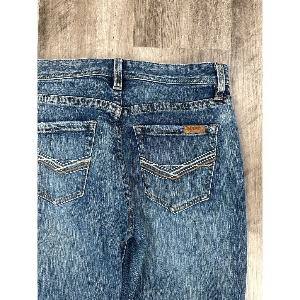 Rock & Roll Denim Vintage '46 Double Barrel Relaxed Bootcut Jean in Medium Wash — 30x36 // Preowned