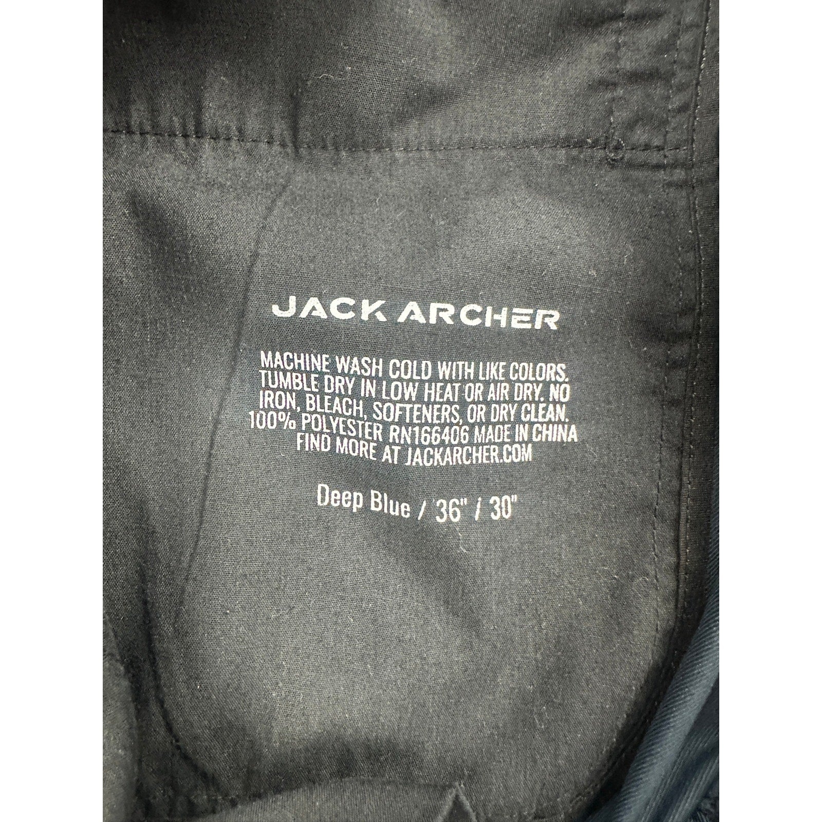 Jack Archer Jetsetter Tech Commuter Pants in Deep Blue — Size 36x30 // Preowned