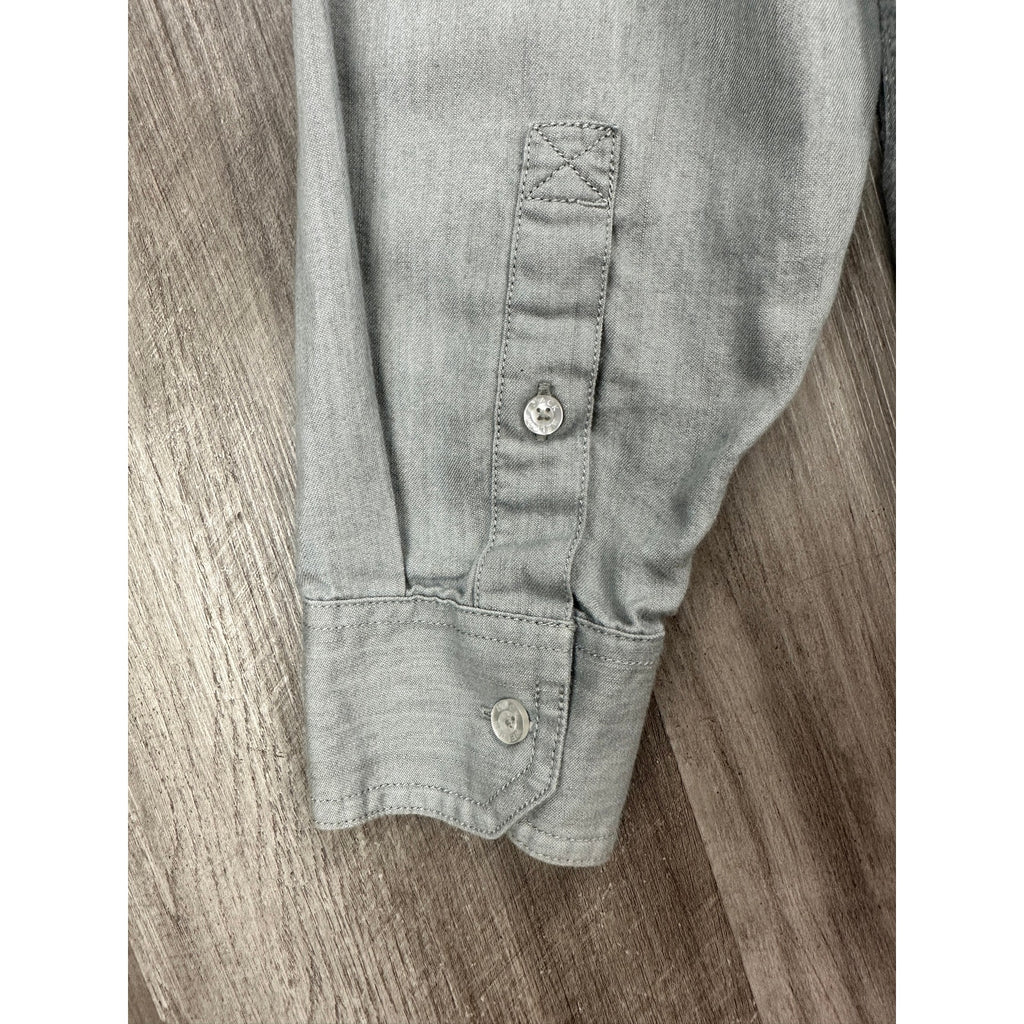 Mack Weldon Chambray Cotton Lyocell Long Sleeve Button Down Shirt — Size Small // Preowned