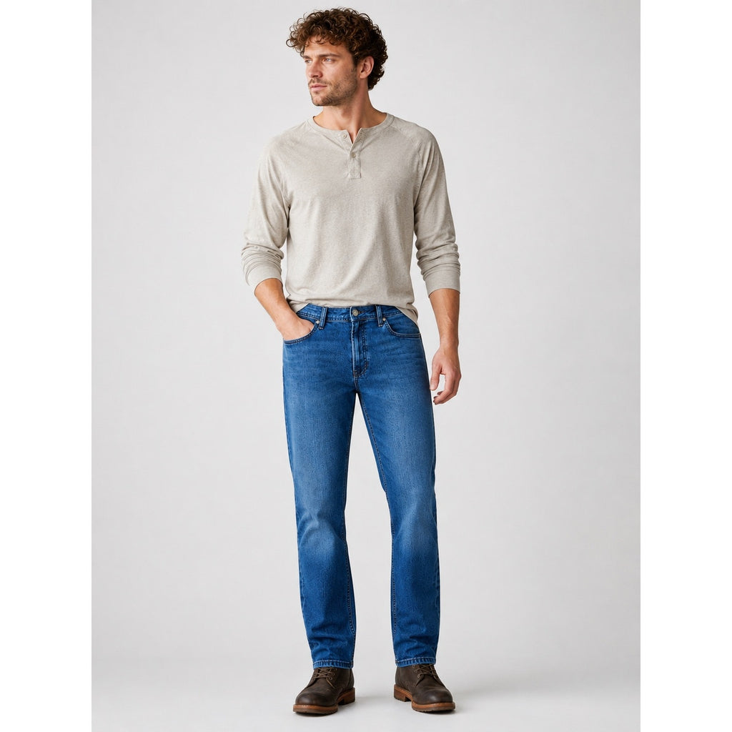 Buffalo David Bitton Jackson Slim Straight Jean in Medium Wash — 40x30