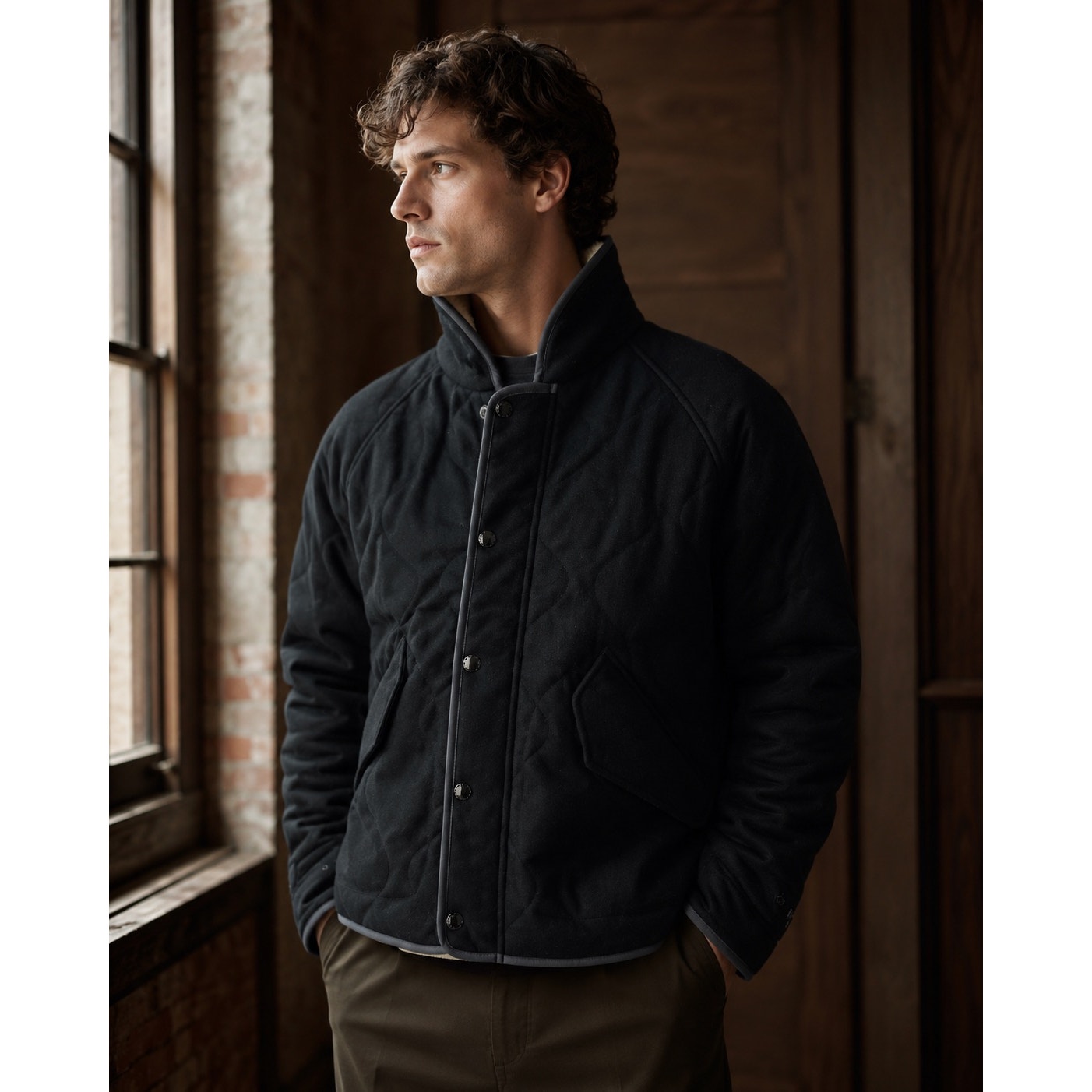 Rag & Bone Haywood Liner Quilted Wool Blend Jacket - XS