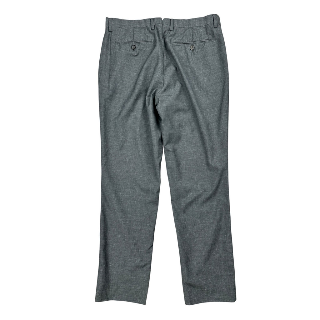 Banana Republic Marzotto Italian Fabric Slim Traveler Textured Trouser Pants — Size 33x32 // Preowned