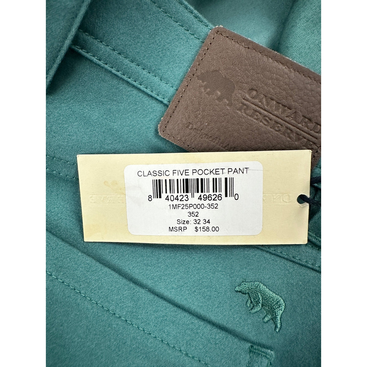 Onward Reserve Classic Five Pocket Pants — Size 32x34