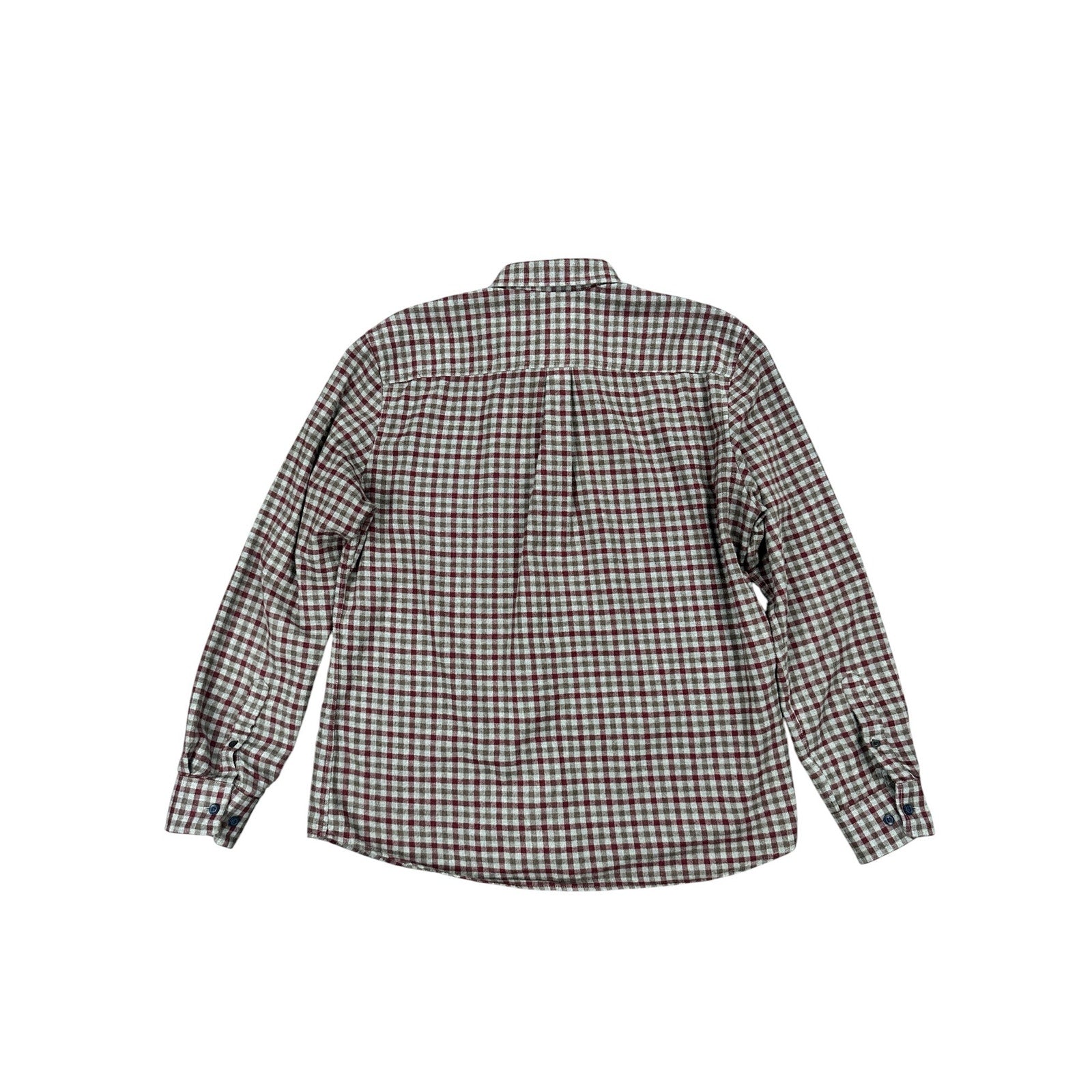 Johnnie-O Dickens Hangin' Out Flannel Checkered Long Sleeve Button Down in Malibu Red — Size Medium // Preowned