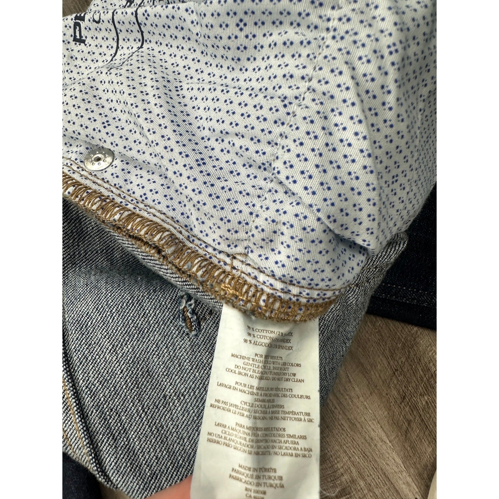 Peter Millar Crown Crafted Tailored Fit 2 Way Stretch 5 Pocket Jeans in Dark Indigo Blue — Size 44x32 // Preowned