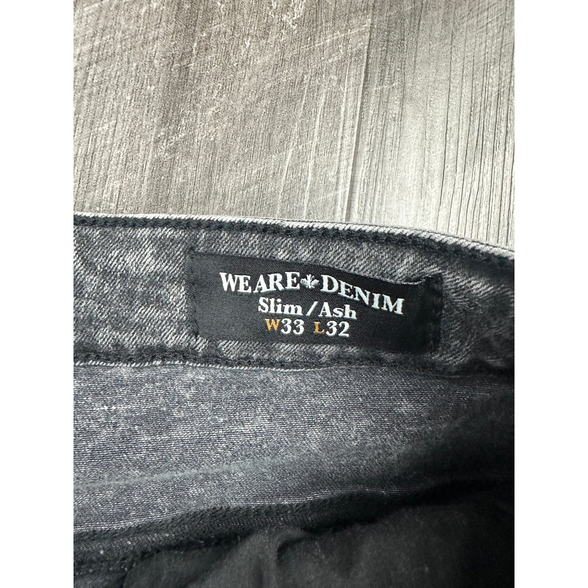 Buffalo David Bitton Slim Ash Black Story Jeans — Size 33x32