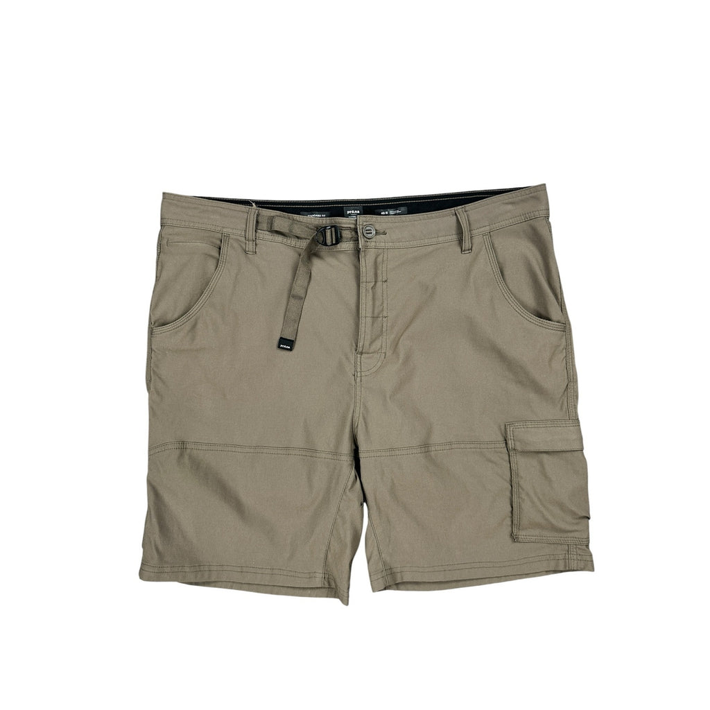 Prana Stretch Zion Performance Standard Fit 8-Inch Cargo Shorts in Brown — Size 40x8 // Preowned