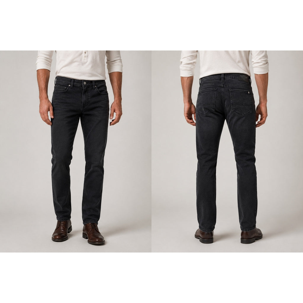 Buffalo David Bitton Ash Slim Stretch Jean in Black Sanded — Size 36x32