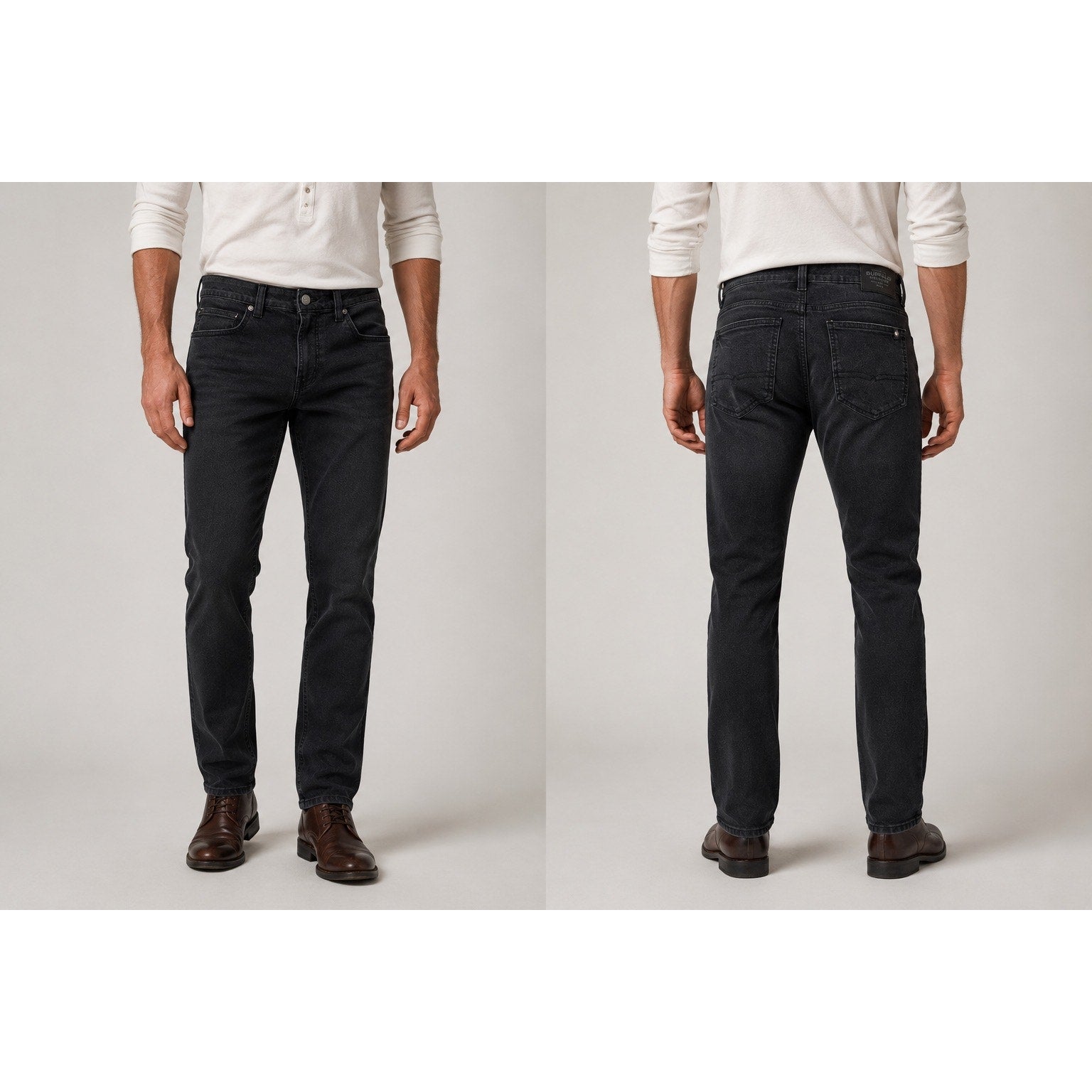 Buffalo David Bitton Ash Slim Stretch Jean in Black Sanded — Size 36x32