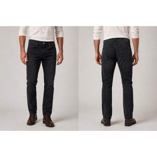 Buffalo David Bitton Ash Slim Stretch Jean in Black Sanded — Size 36x32