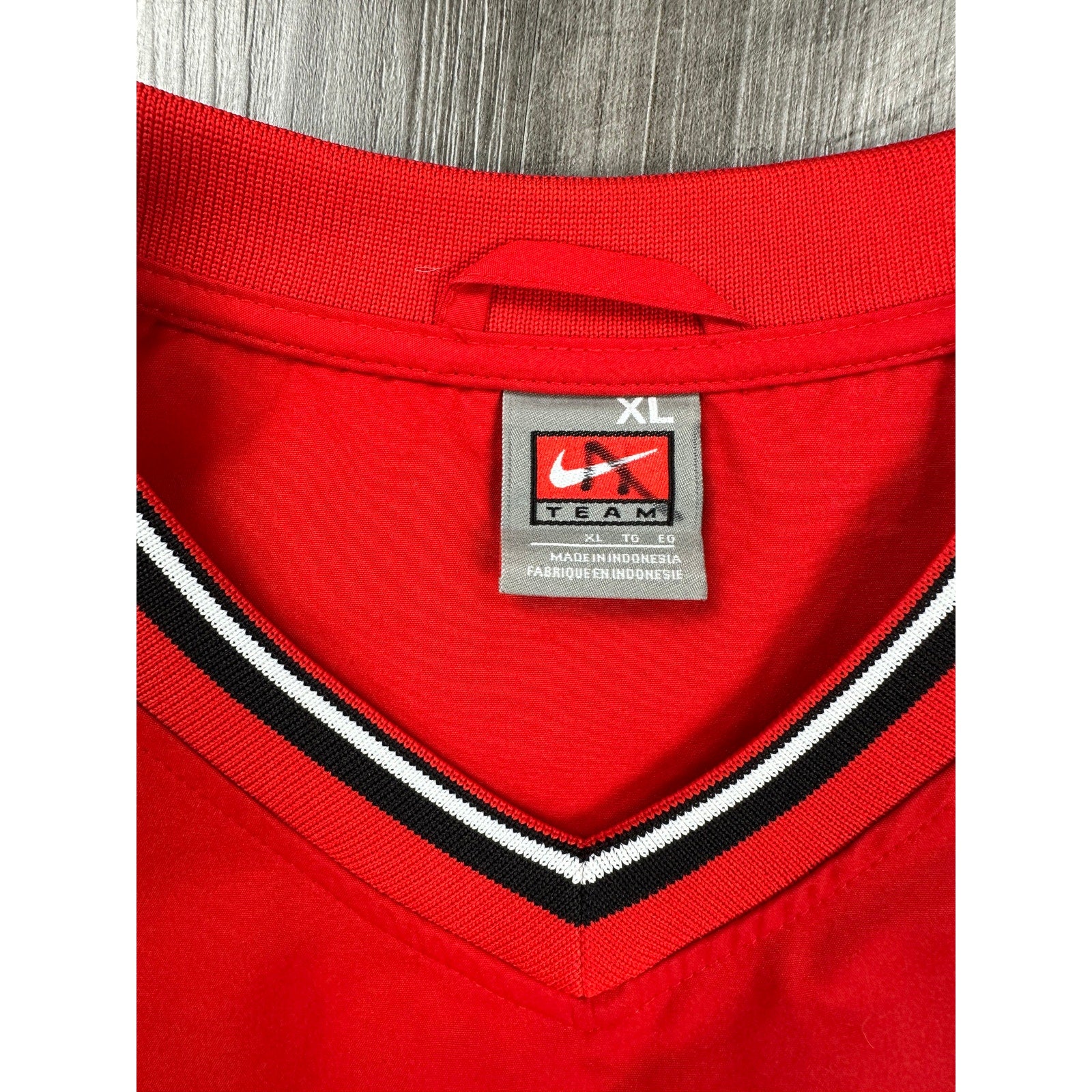 Nike New Mexico Lobos Team V-Neck Pullover Windbreaker in Red — Size XL // Preowned