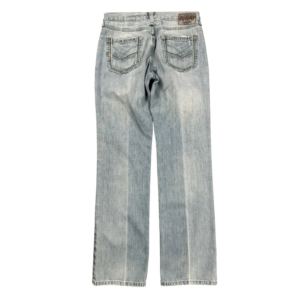 Ariat M5 Straight Gambler Stackable Light Wash Jeans — 34x36