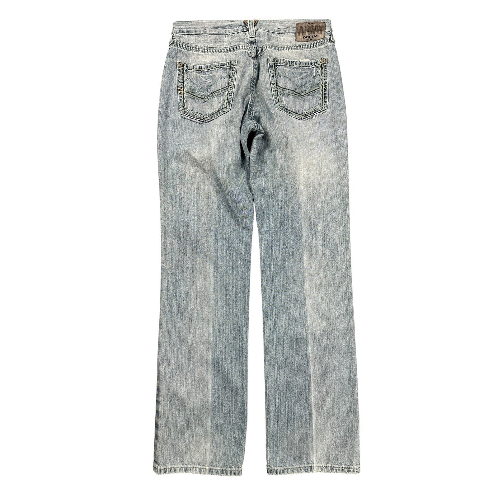 Ariat M5 Straight Gambler Stackable Light Wash Jeans — 34x36
