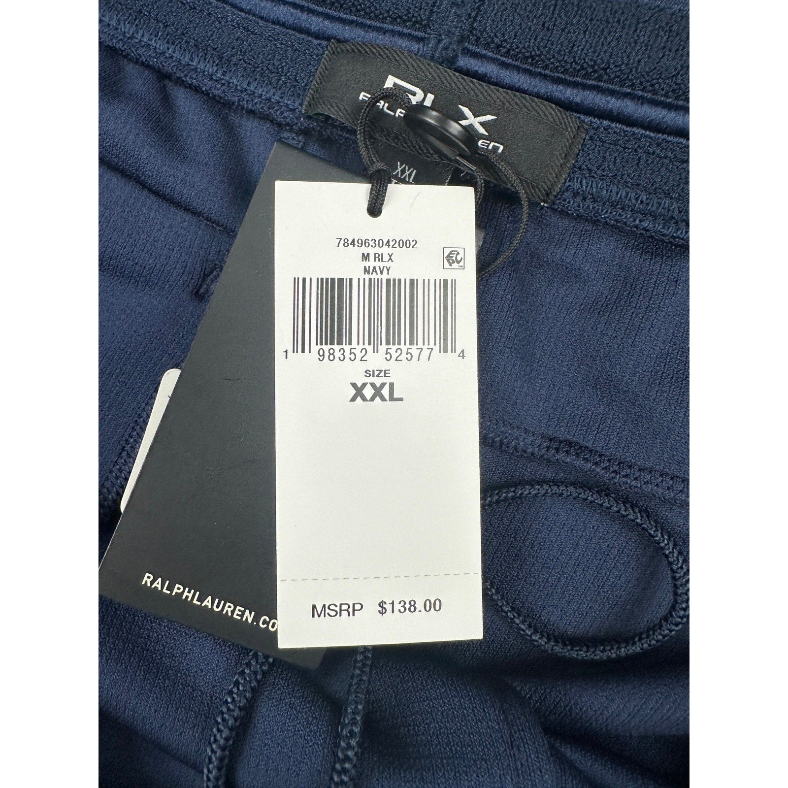 RLX Ralph Lauren Performance Waffle-Knit Jogger Pants in Navy — Size 2XL