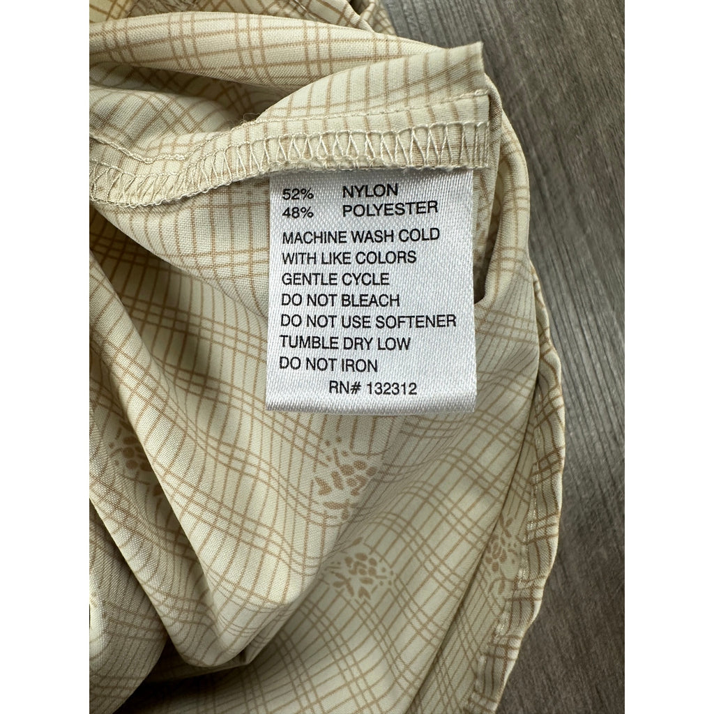 Howler Bros. H Bar B Tech Supernova Stripe Long Sleeve Snap Button in Leche — Size Medium // Preowned