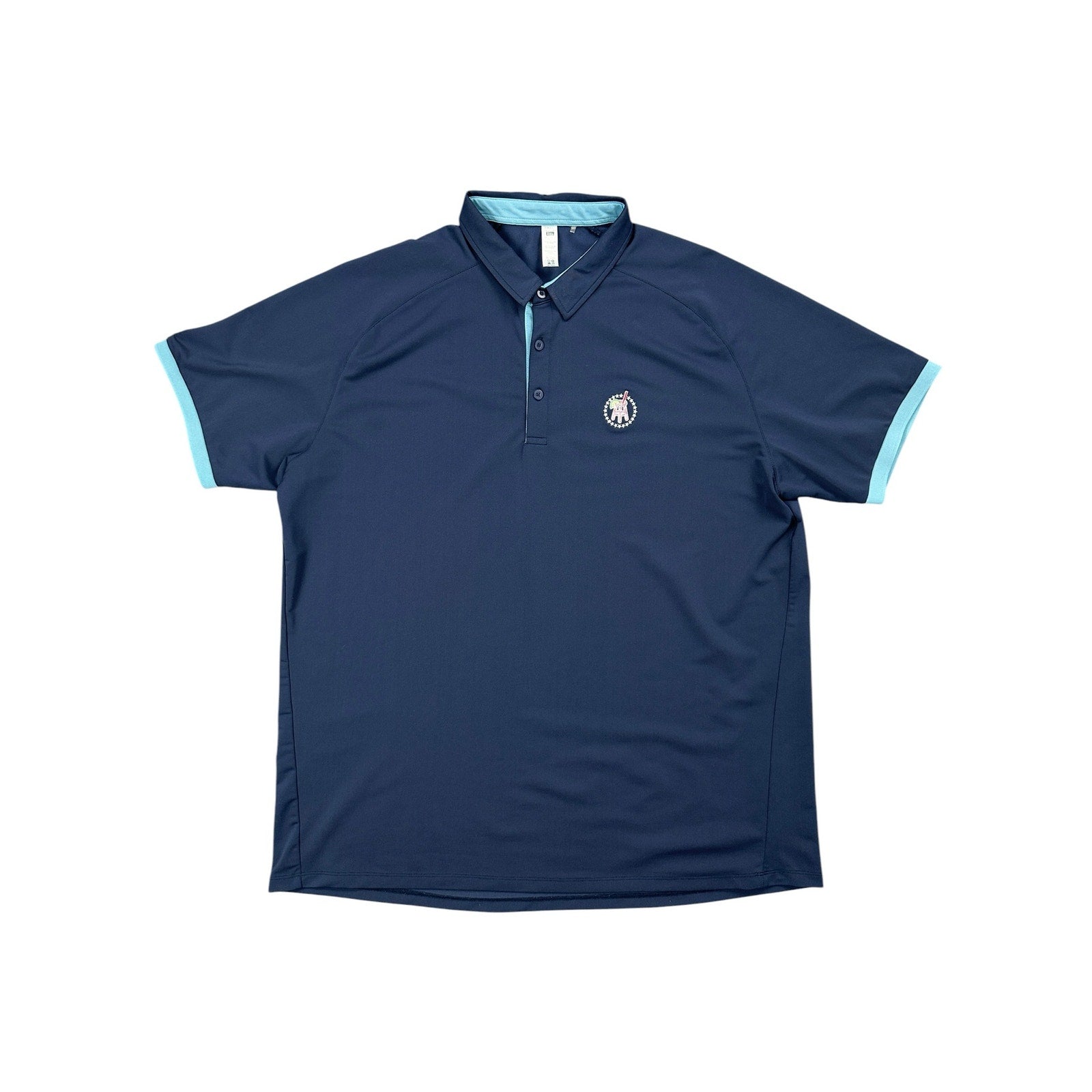 UNRL Barstool Sports Traditional Golf Polo in Navy and Blue — Size 2XL // Preowned