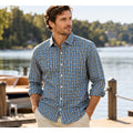 Peter Millar Crown Soft Plaid Classic Fit Long Sleeve Button Down Shirt — Size Medium // Preowned