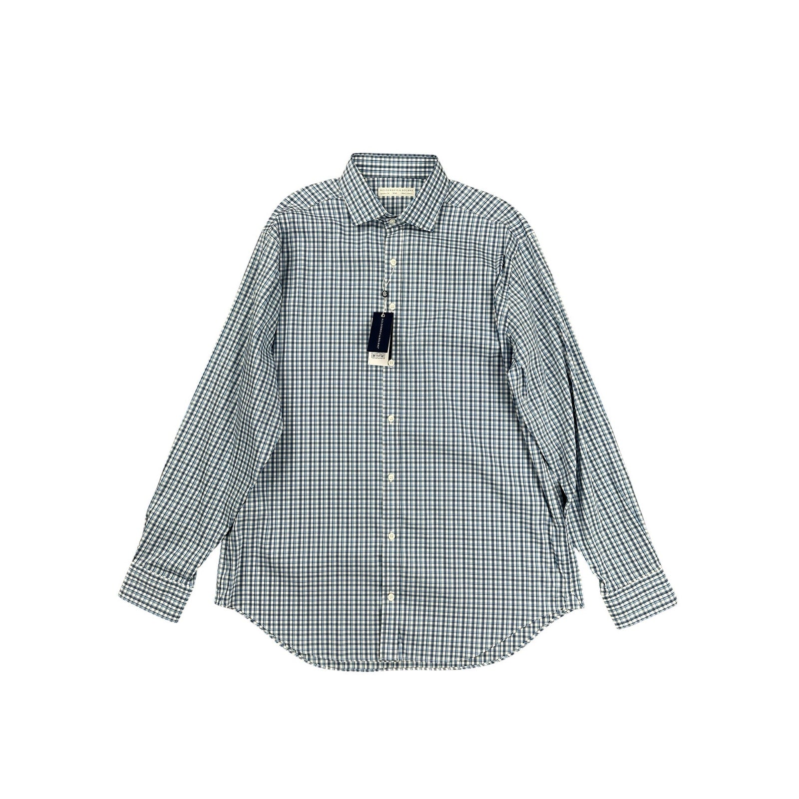 Holderness and Bourne The Flynn Signature Fit Plaid Long Sleeve Button Down in Bedford — Size 2XL