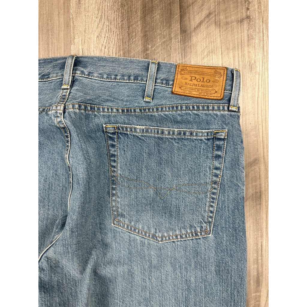 Polo Ralph Lauren Hampton Relaxed Straight Jeans in Blue — Size 38x30 // Preowned