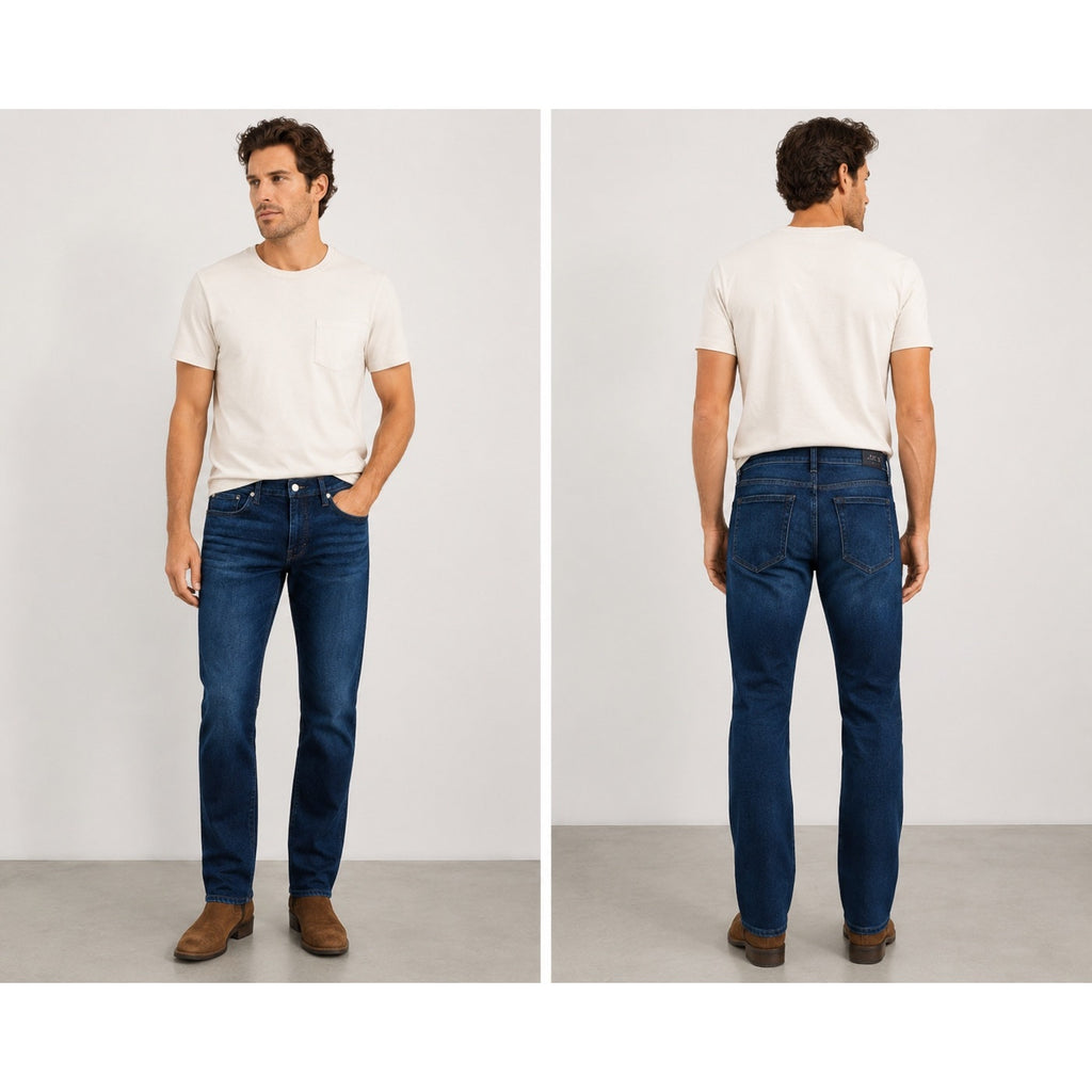 Joe's Jeans The Classic Straight 32" Inseam Milton Jeans in Milton Dark Wash Blue — Size 34