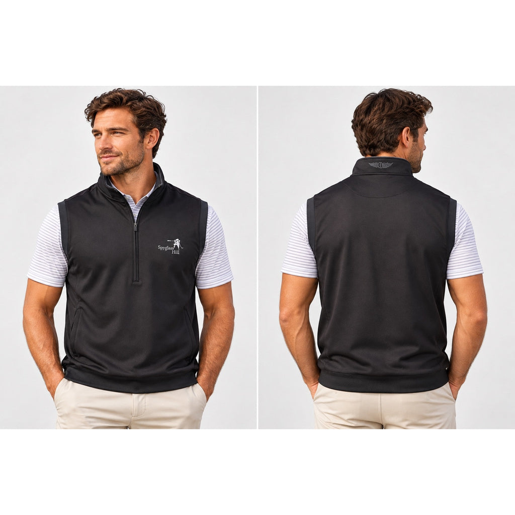 Straight Down Spyglass Hill Performance Golf Vest — Size Large // Preowned