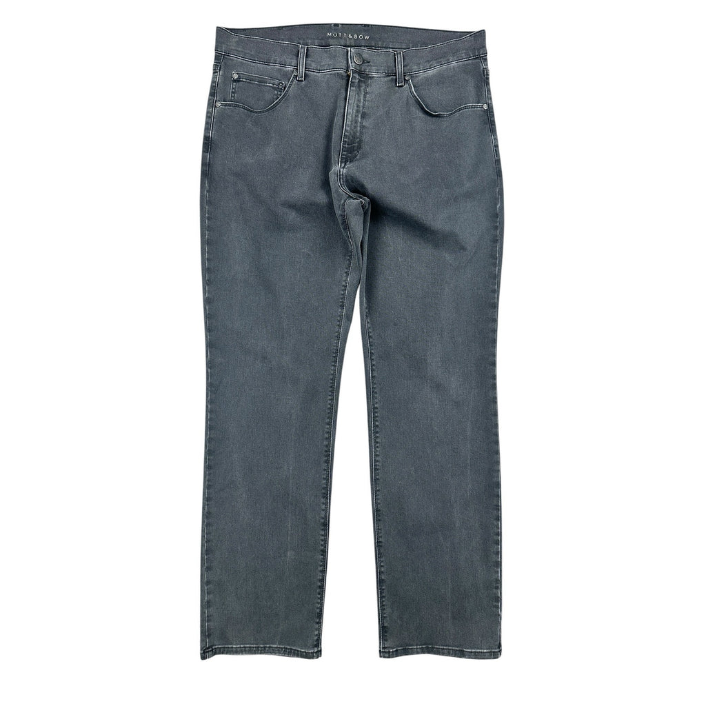 Mott and Bow Straight Stone Washed Jean in Black — Size 36x32 // Preowned