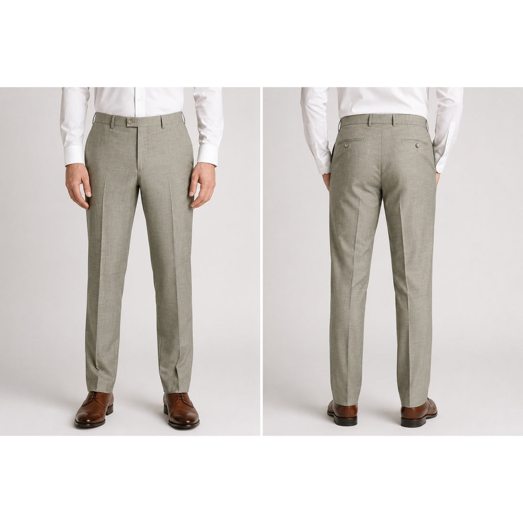 Coppley 1883 Loro Piana Stretch Wool Dress Pants in Dark Tan — Size 36R // Preowned