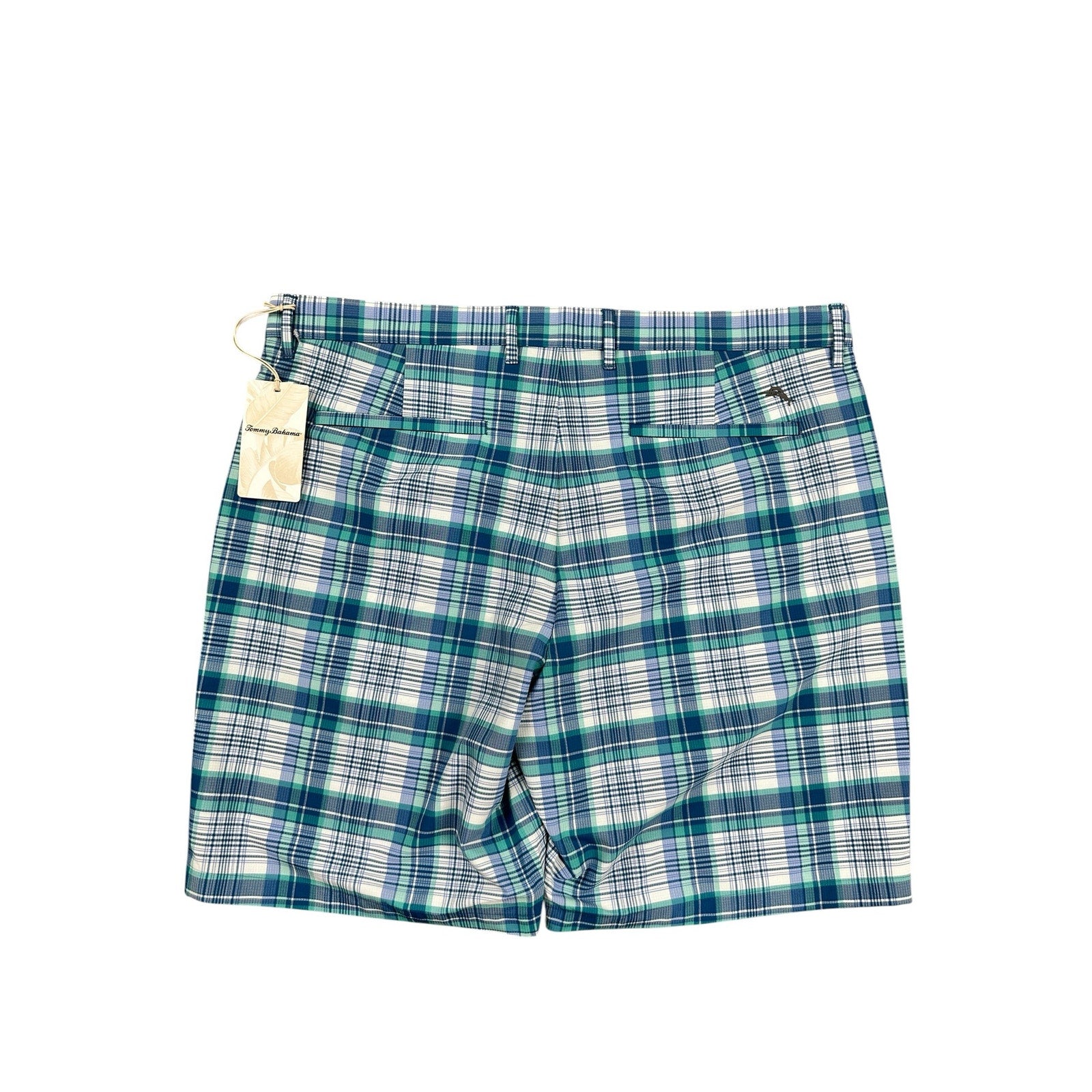 Tommy Bahama Chip Shot Clubhouse Plaid Stretch Golf Shorts — Size 40